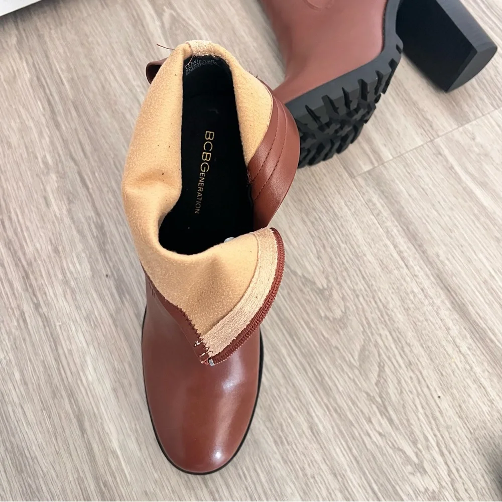 BCBGeneration Rich Brown Heeled Boots - Picture 5 of 9